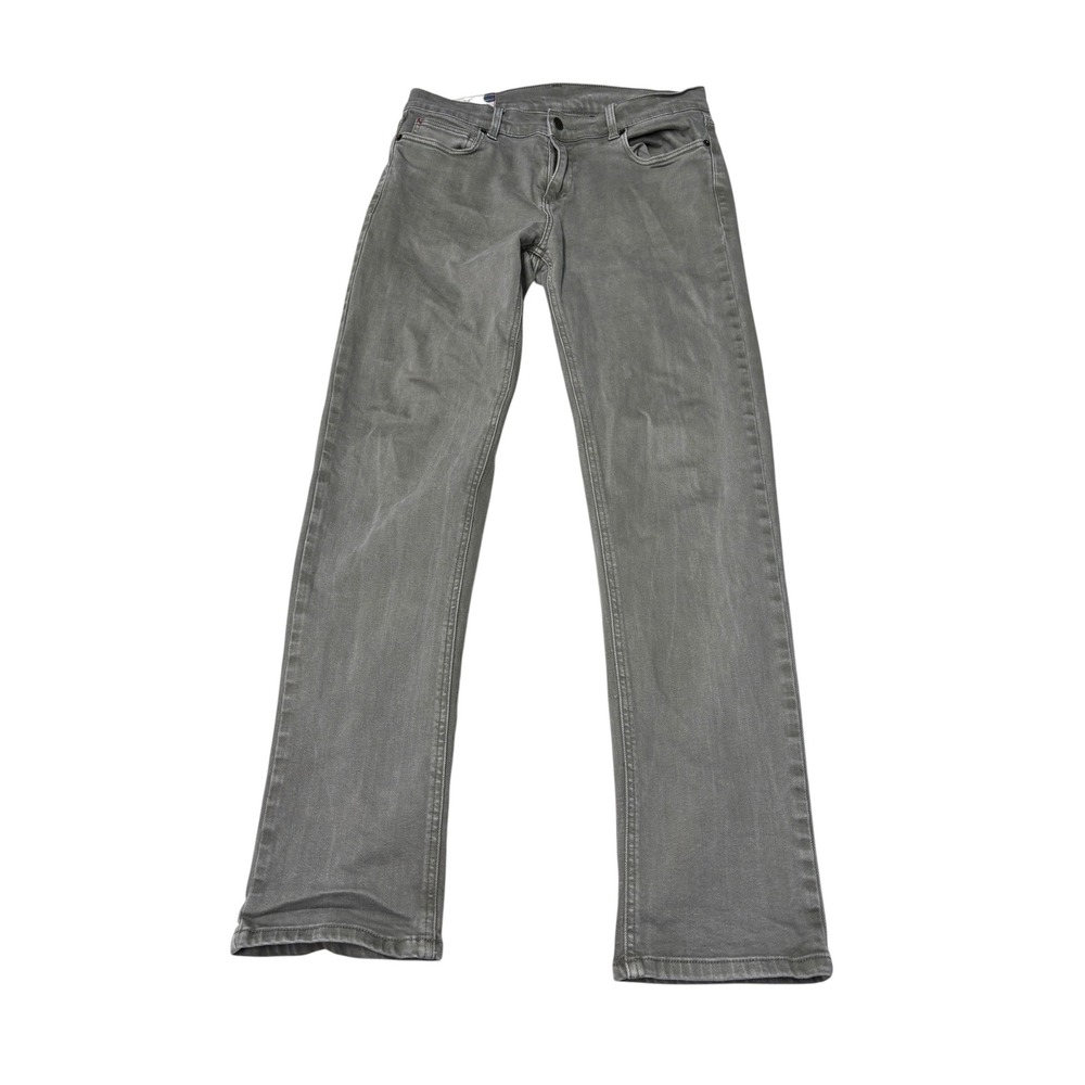 Marine Layer Mens Slim Straight Jeans Gray 33x32 SF CA Denim Pants